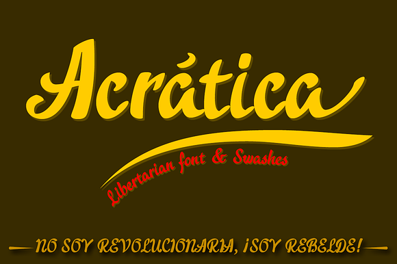 Acratica font in Script Fonts - product preview 1