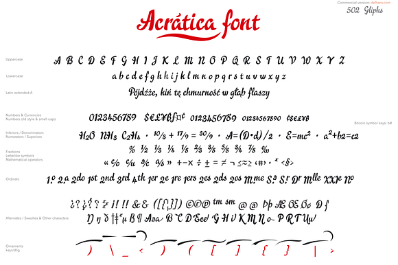 Acratica font in Script Fonts - product preview 3