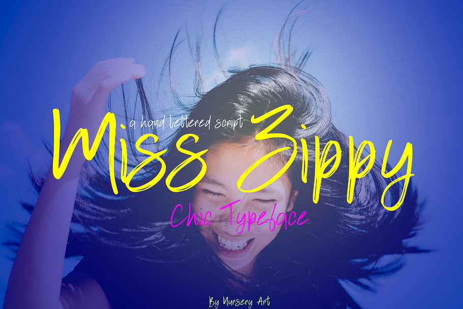 Miss Zippy | Chic Typeface in Script Fonts - product preview 8