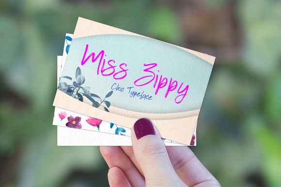 Miss Zippy | Chic Typeface in Script Fonts - product preview 4