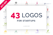 43 Startup Logos - 50% off