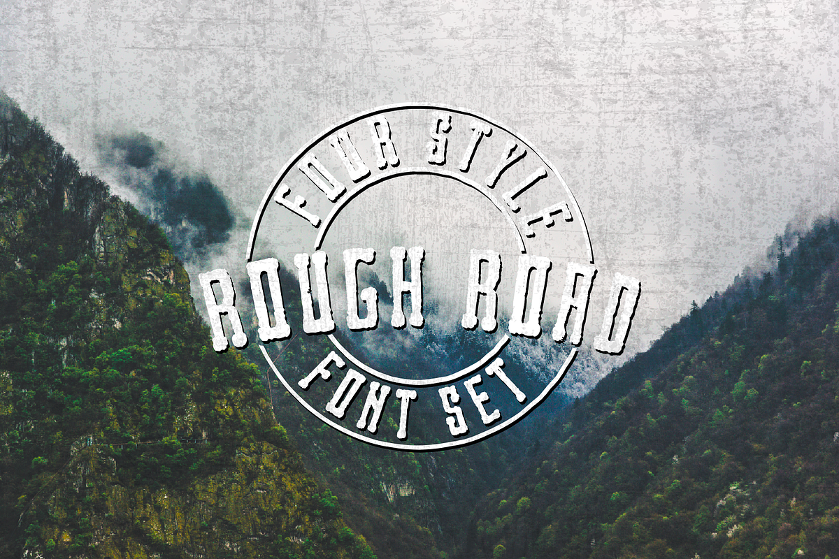 Rough Road - A versatile bold font! in Slab Serif Fonts - product preview 8