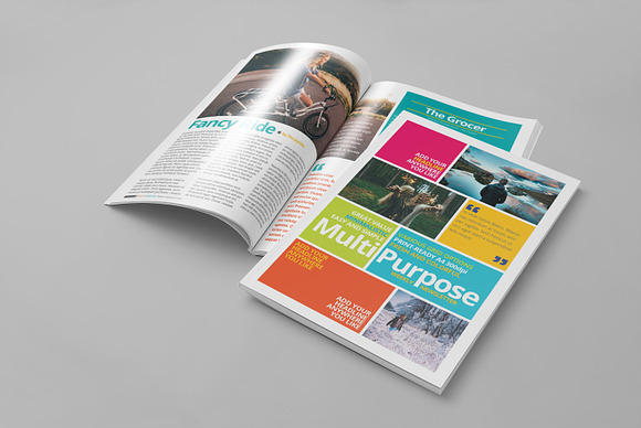 Multipurpose Print Newsletter in Magazine Templates - product preview 8