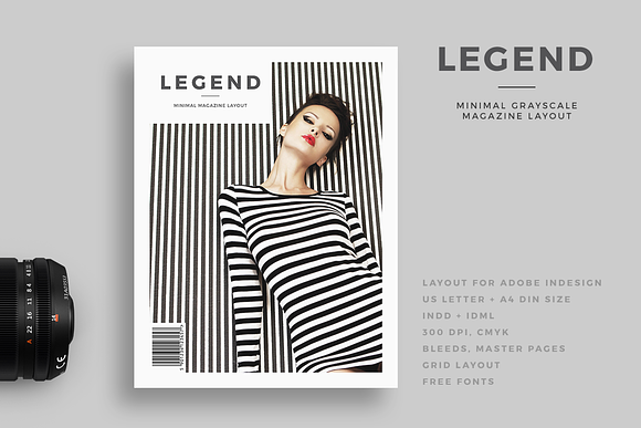 L E G E N D - Minimal Magazine in Magazine Templates - product preview 2