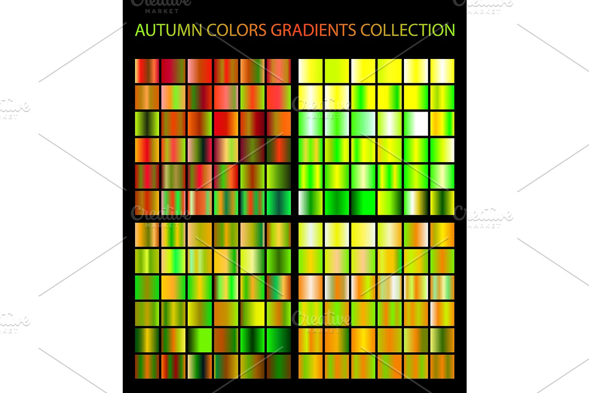 Autumn colors gradients in Photoshop Gradients - product preview 8
