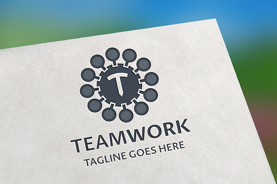 TeamWork (T Letter) Logo in Logo Templates - product preview 8
