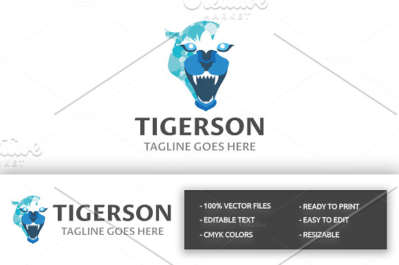 Tigerson Logo in Logo Templates - product preview 1