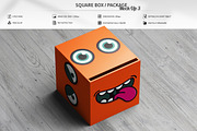 Square Box / Package Mock-Up 3