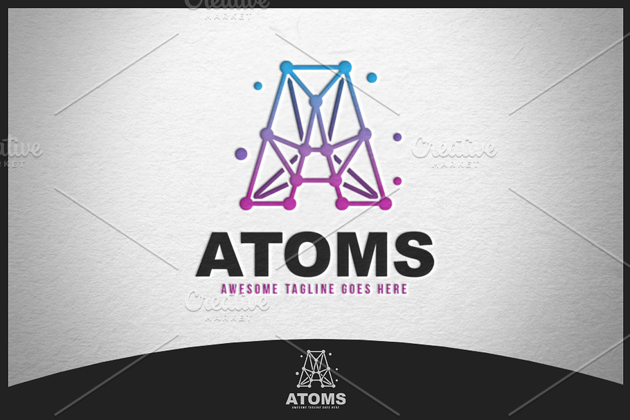 Atoms Logo in Logo Templates - product preview 8