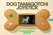 3D Illustration Tamagotchi joystick