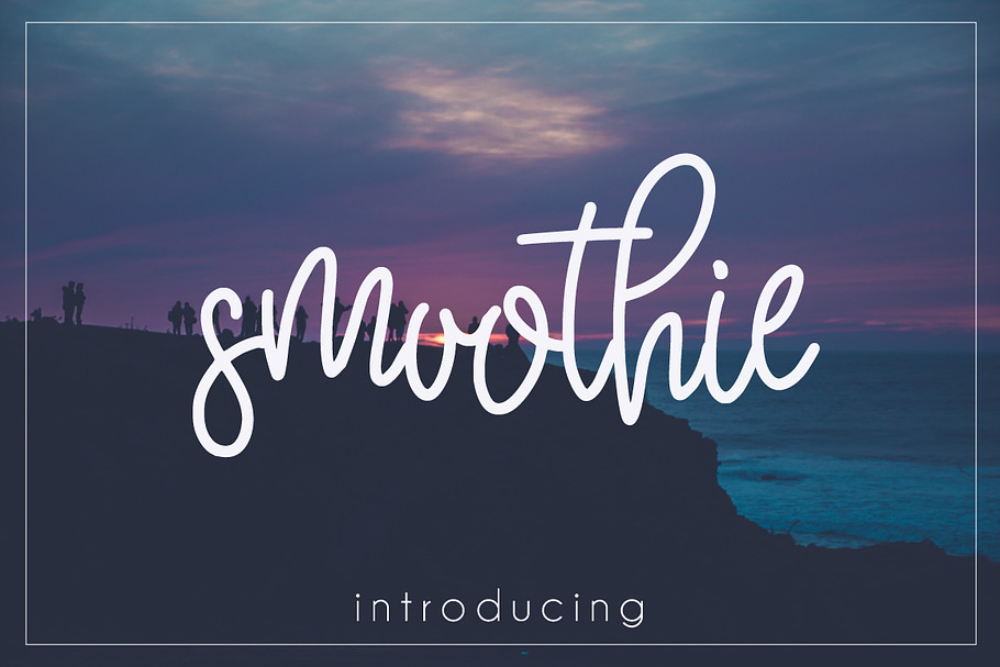 Smoothie Script in Script Fonts - product preview 8