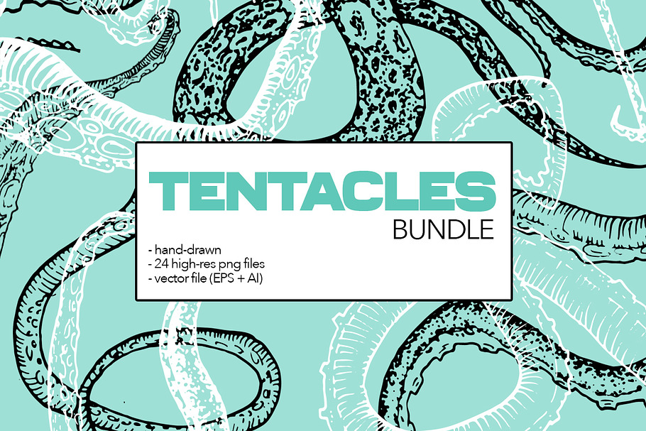 Tentacles bundle in Illustrations - product preview 8
