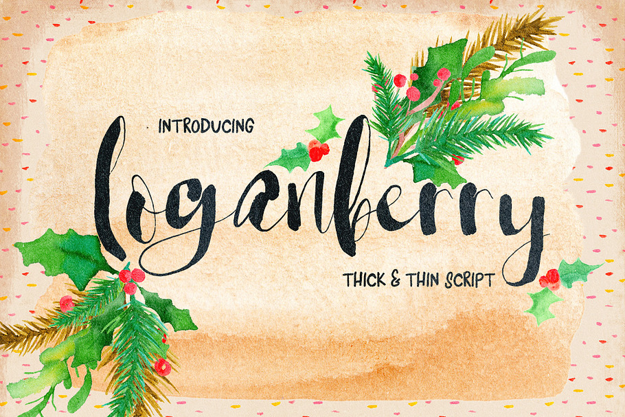 Loganberry Font in Script Fonts - product preview 8