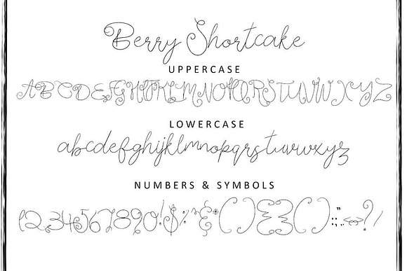 Berry Shortcake Font in Script Fonts - product preview 1