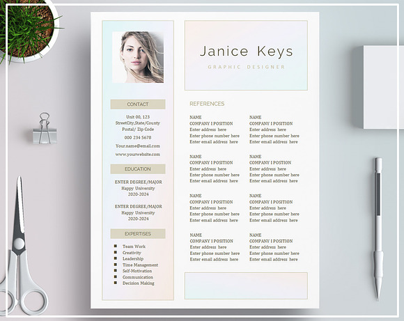 Resume/ CV Template/ Cover Letter in Templates - product preview 2