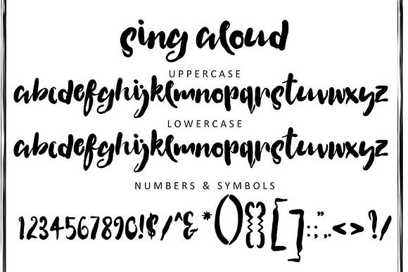 Sing Aloud Font in Script Fonts - product preview 1