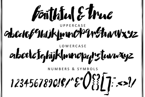 Faithful & True Font in Sans-Serif Fonts - product preview 1