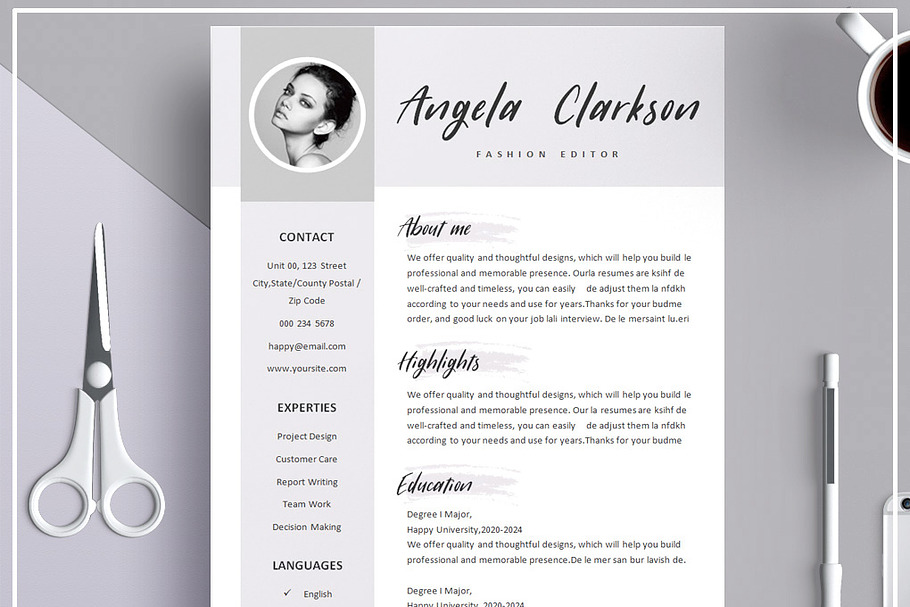 Resume Template/ Cover letter/ Icon in Templates - product preview 8