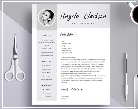Resume Template/ Cover letter/ Icon in Templates - product preview 3