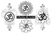 Mantra Om Tattoo Set