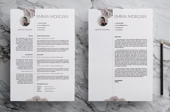 Rose CV / Resume Template / M in Resume Templates - product preview 4