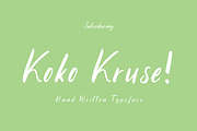Koko Kruse | Hand Written Font
