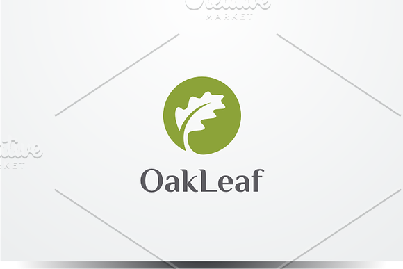 Oak Leaf Logo in Logo Templates - product preview 1