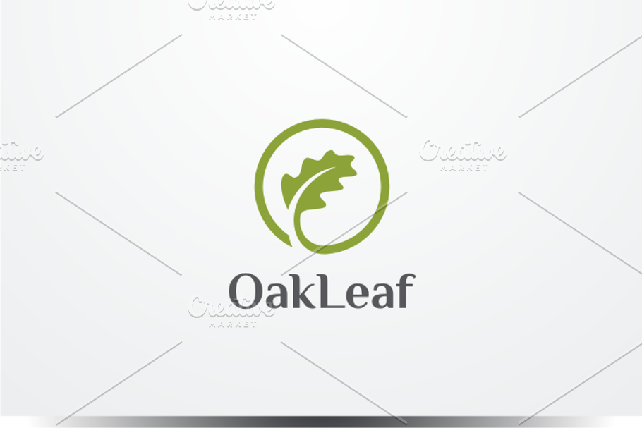 Oak Leaf Logo in Logo Templates - product preview 8