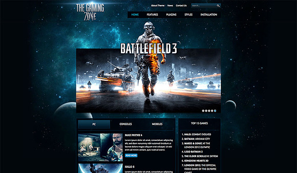 Gaming Zone in WordPress Magazine Themes - product preview 1