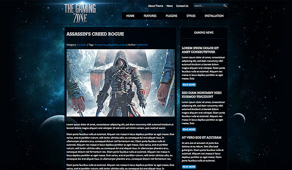 Gaming Zone in WordPress Magazine Themes - product preview 4