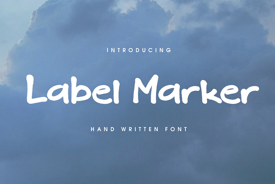 Label Marker Font in Sans-Serif Fonts - product preview 8