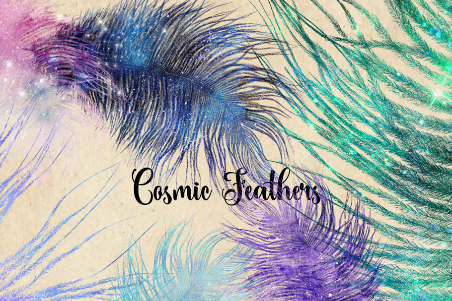 Cosmic Feathers Clipart