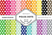 Polka Dots Digital Paper Mega Pack
