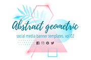 Abstract geometric banners 02