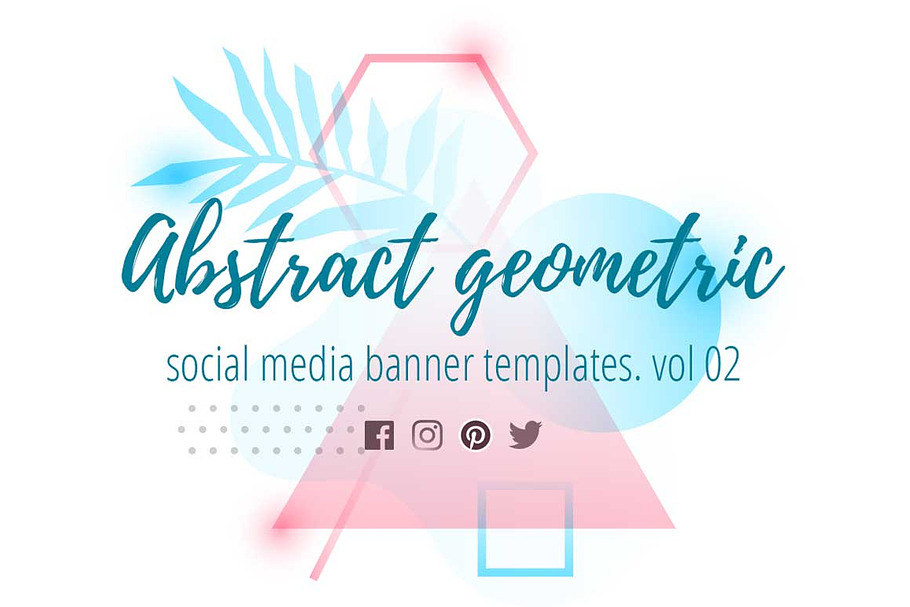 Abstract geometric banners 02 in Social Media Templates - product preview 8