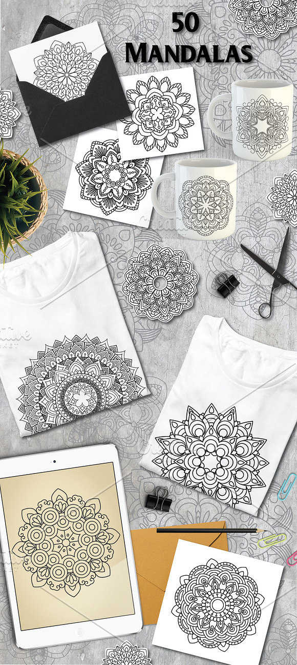 50 Mandalas in Objects - product preview 1