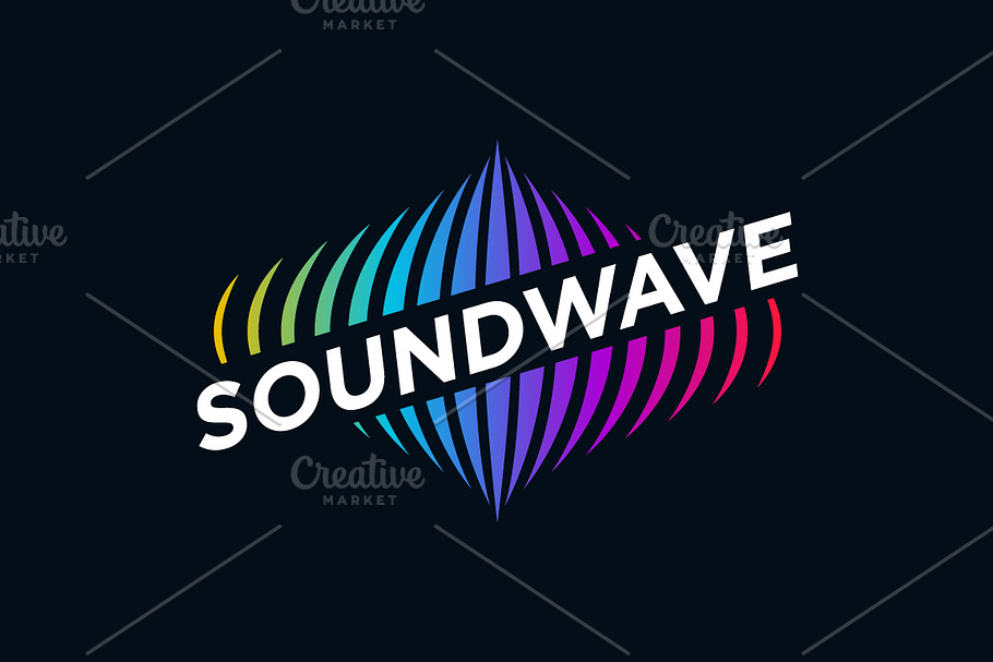 Sound Wave Media Business Symbol in Logo Templates - product preview 8