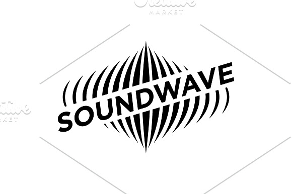 Sound Wave Media Business Symbol in Logo Templates - product preview 2