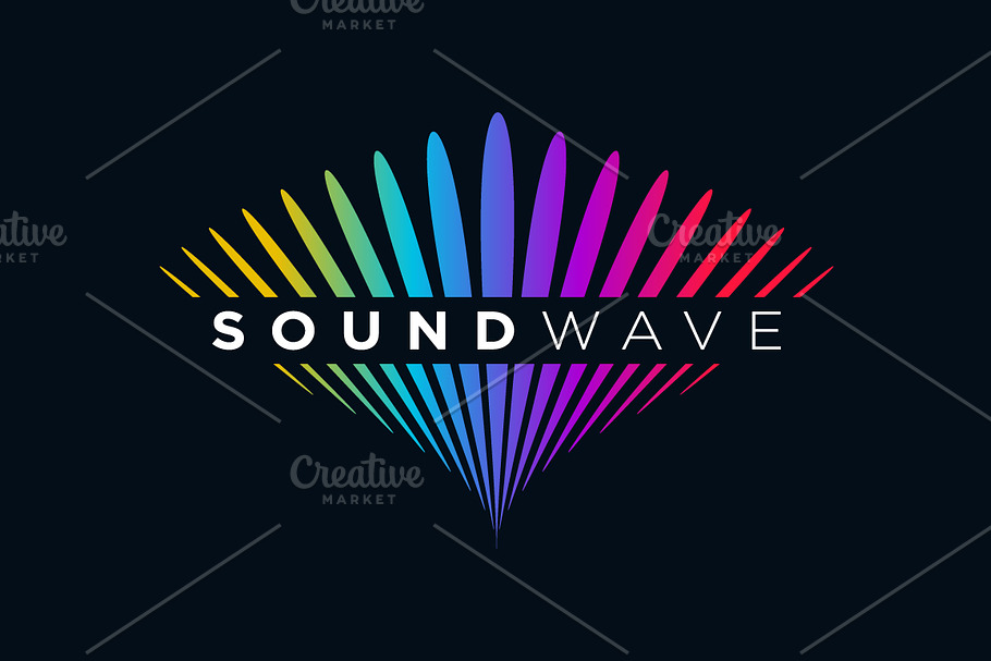 Sound Wave Media Business Symbol in Logo Templates - product preview 8