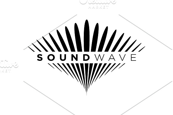 Sound Wave Media Business Symbol in Logo Templates - product preview 2