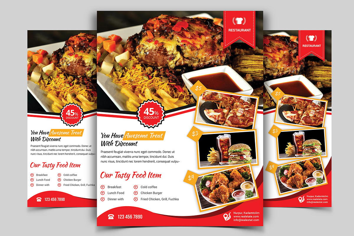 Restaurant Flyer. Vol-03 in Flyer Templates - product preview 8