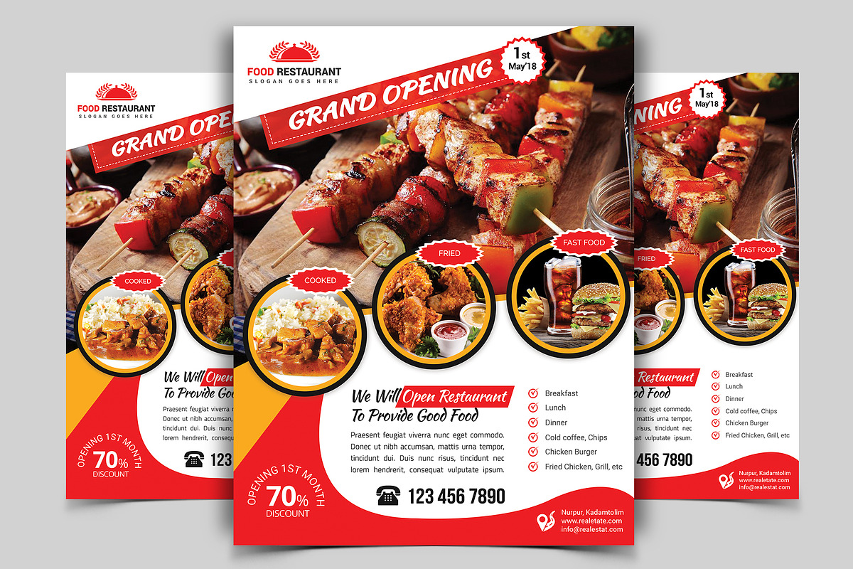 Restaurant Flyer. Vol-04 in Flyer Templates - product preview 8