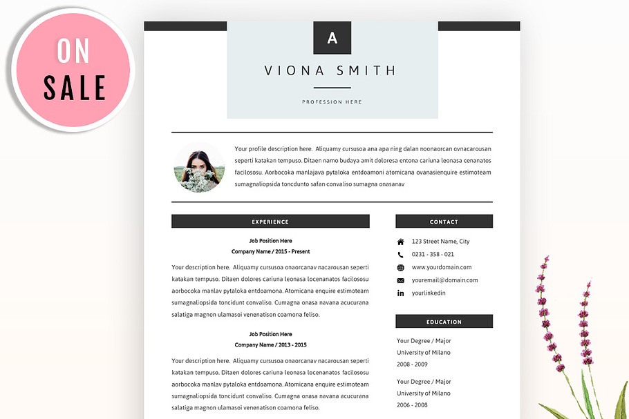 Resume Template in Resume Templates - product preview 8