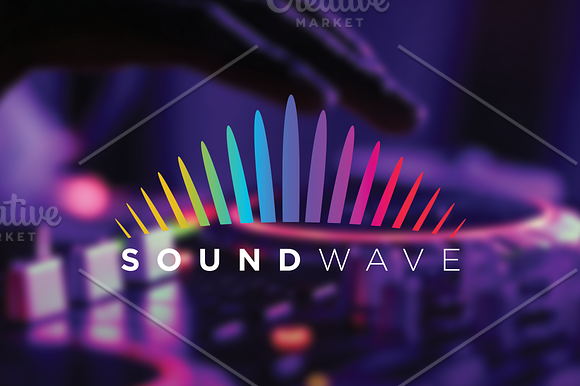 Sound Wave Media Business Symbol in Logo Templates - product preview 1