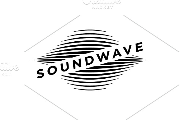 Sound Wave Media Business Symbol in Logo Templates - product preview 4