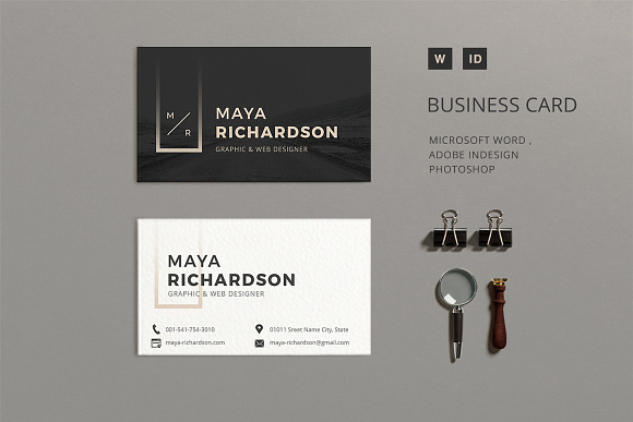 Minimal Business Card in Business Card Templates - product preview 1