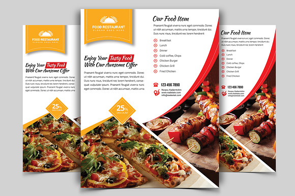 10 Restaurant Flyers Bundle 90% OFF in Flyer Templates - product preview 10