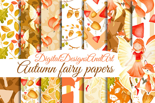 Autumn fairy papers