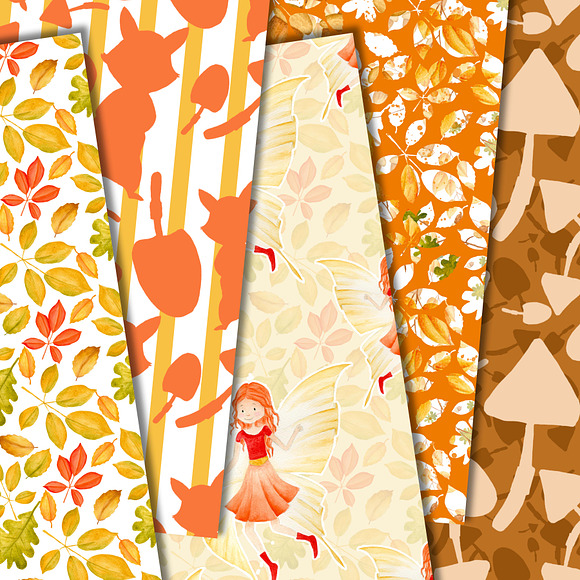 Autumn fairy papers in Patterns - product preview 1