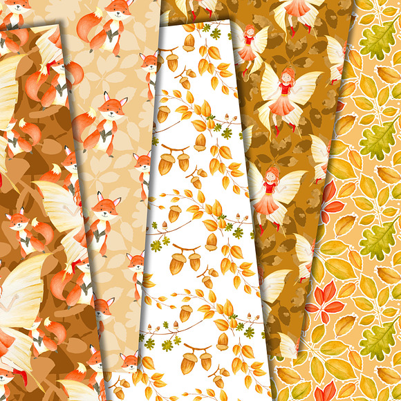 Autumn fairy papers in Patterns - product preview 2